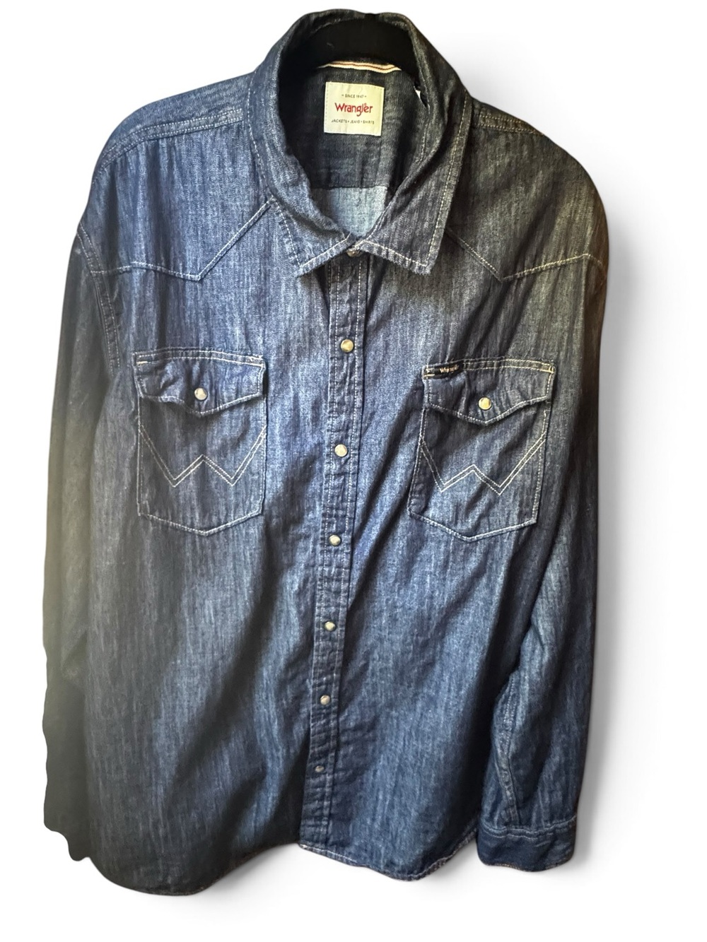 Wrangler dark denim shirt or Jacket XXL - Picture 5 of 12